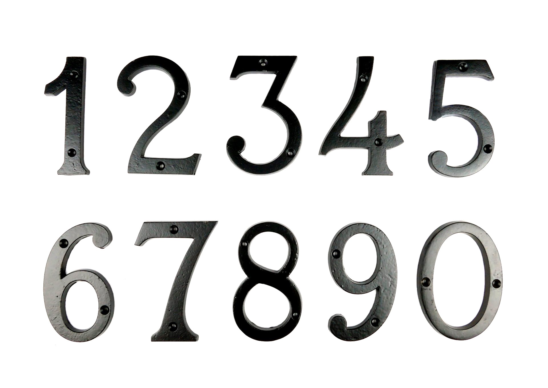 630.0001.70 House number room number iron black