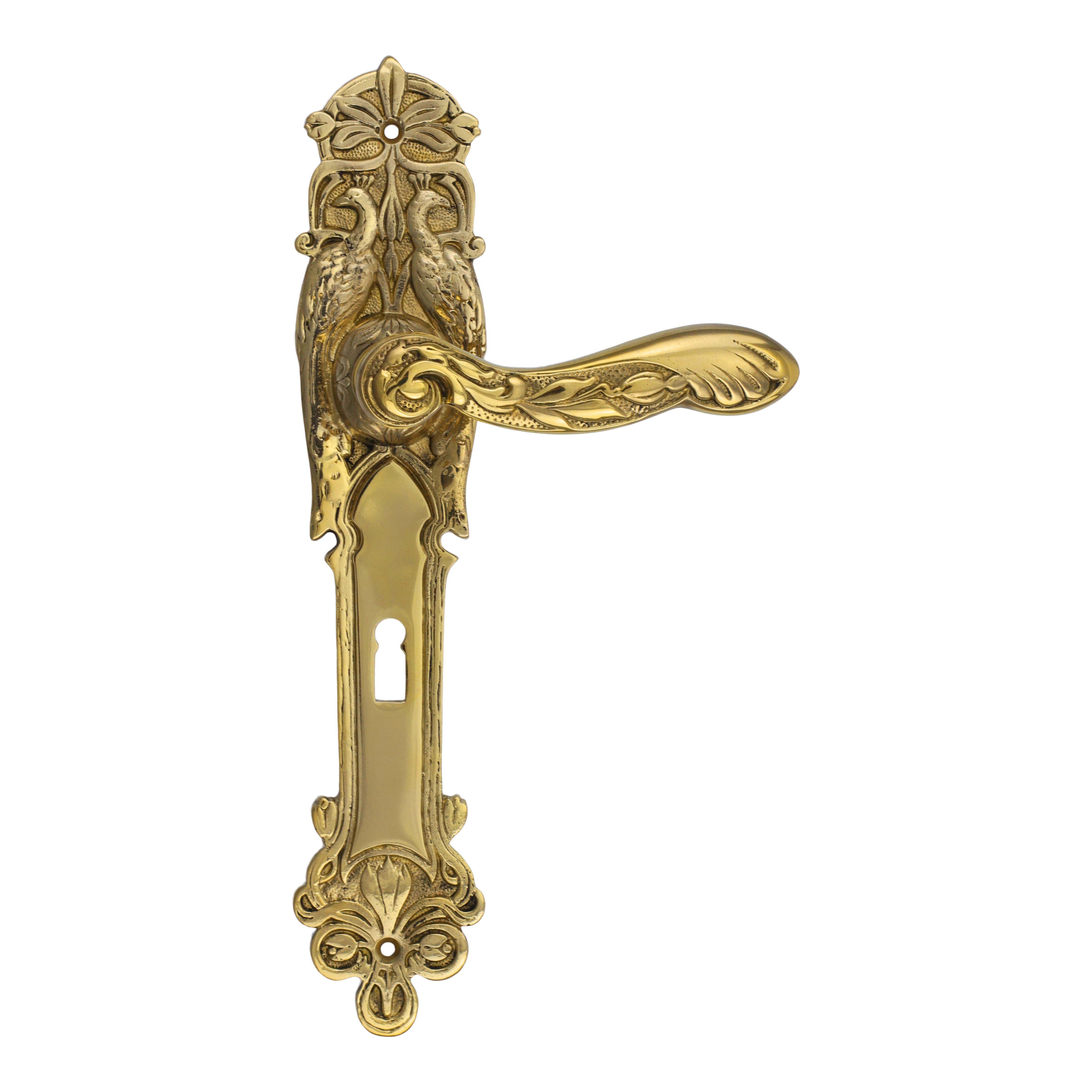 Roomdoor longplate garniture art nouveau