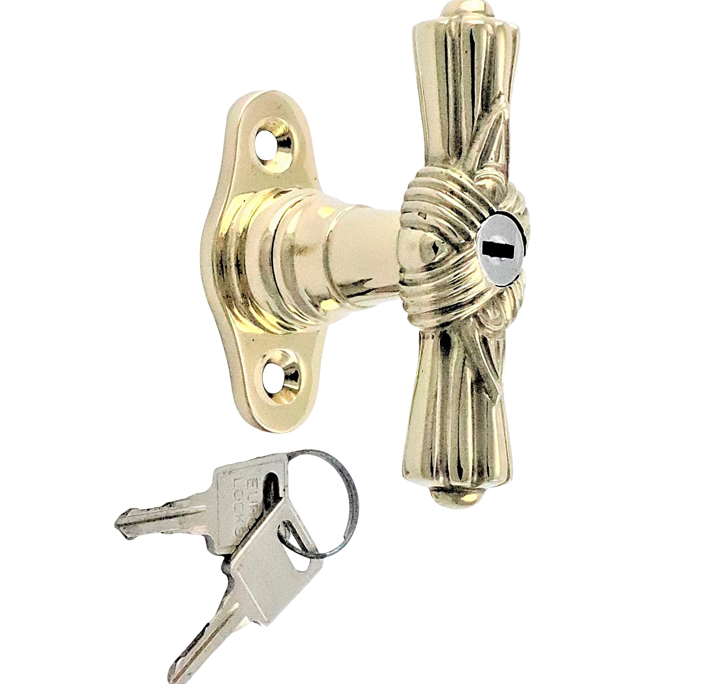 JCB window olive art nouveau lockable