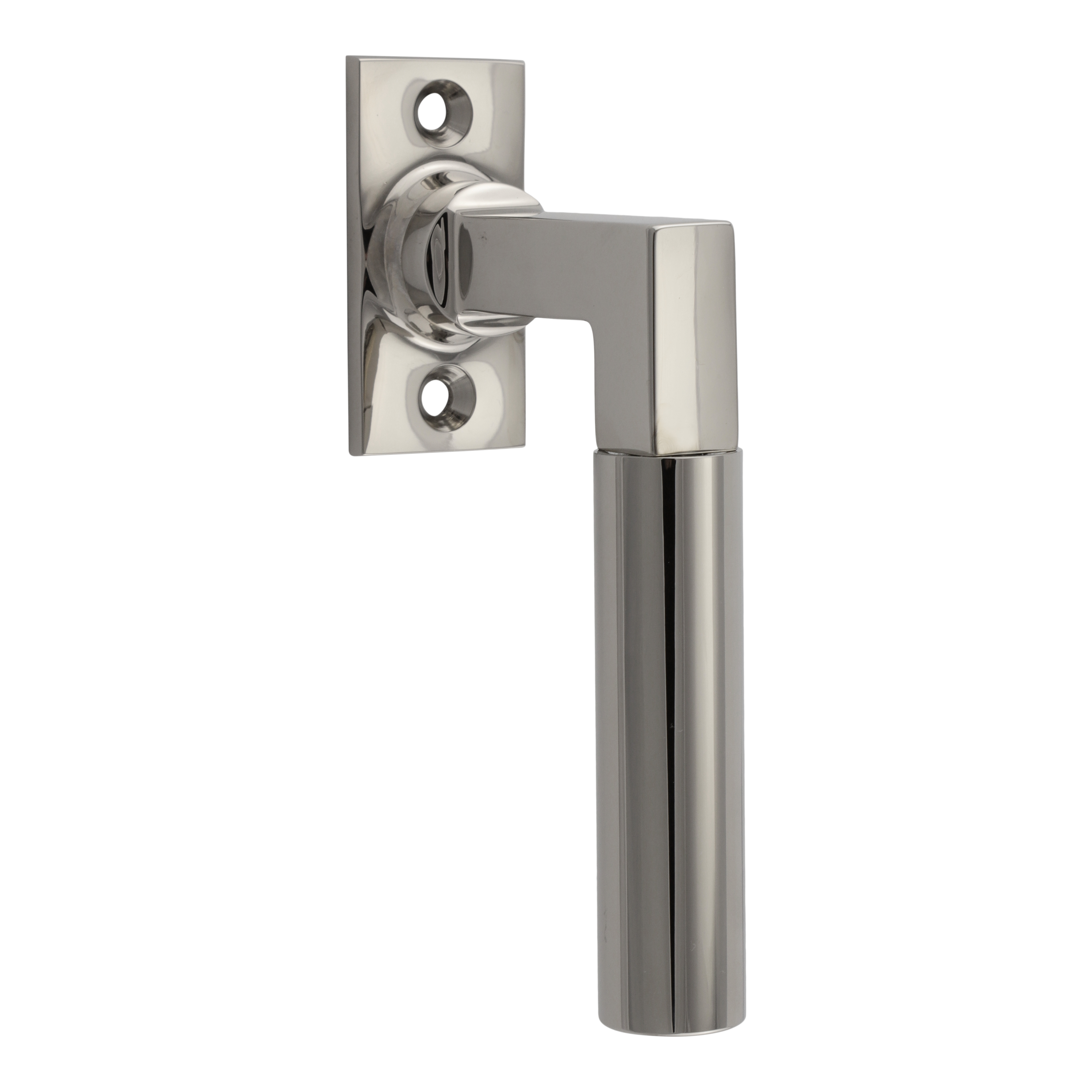 420.0116.12 Bauhaus style window handle brass nickel plated polished