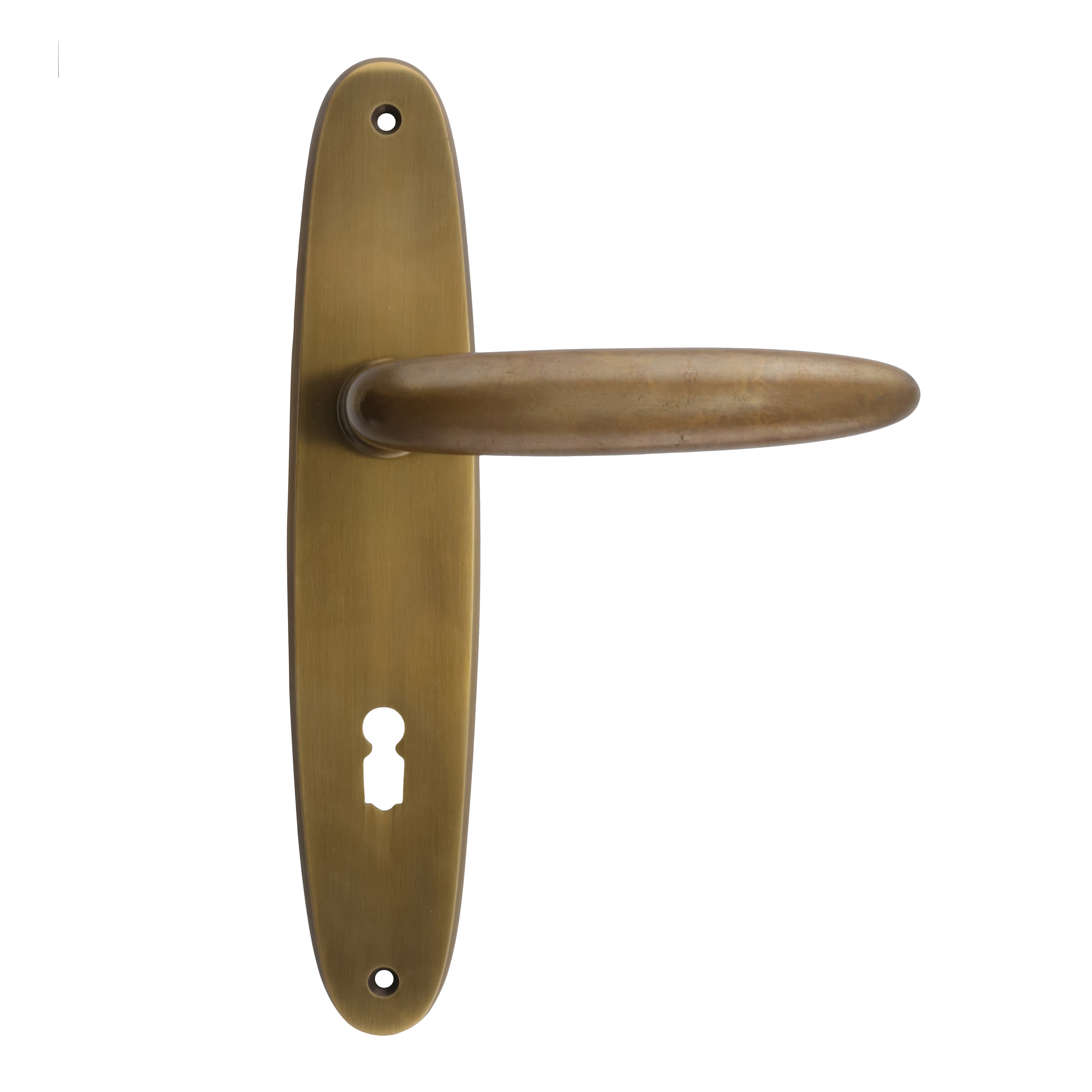 Room door long plate garniture 1920ies - old door handle - old door set Room door long plate garniture 1920ies - old door handle - old door set