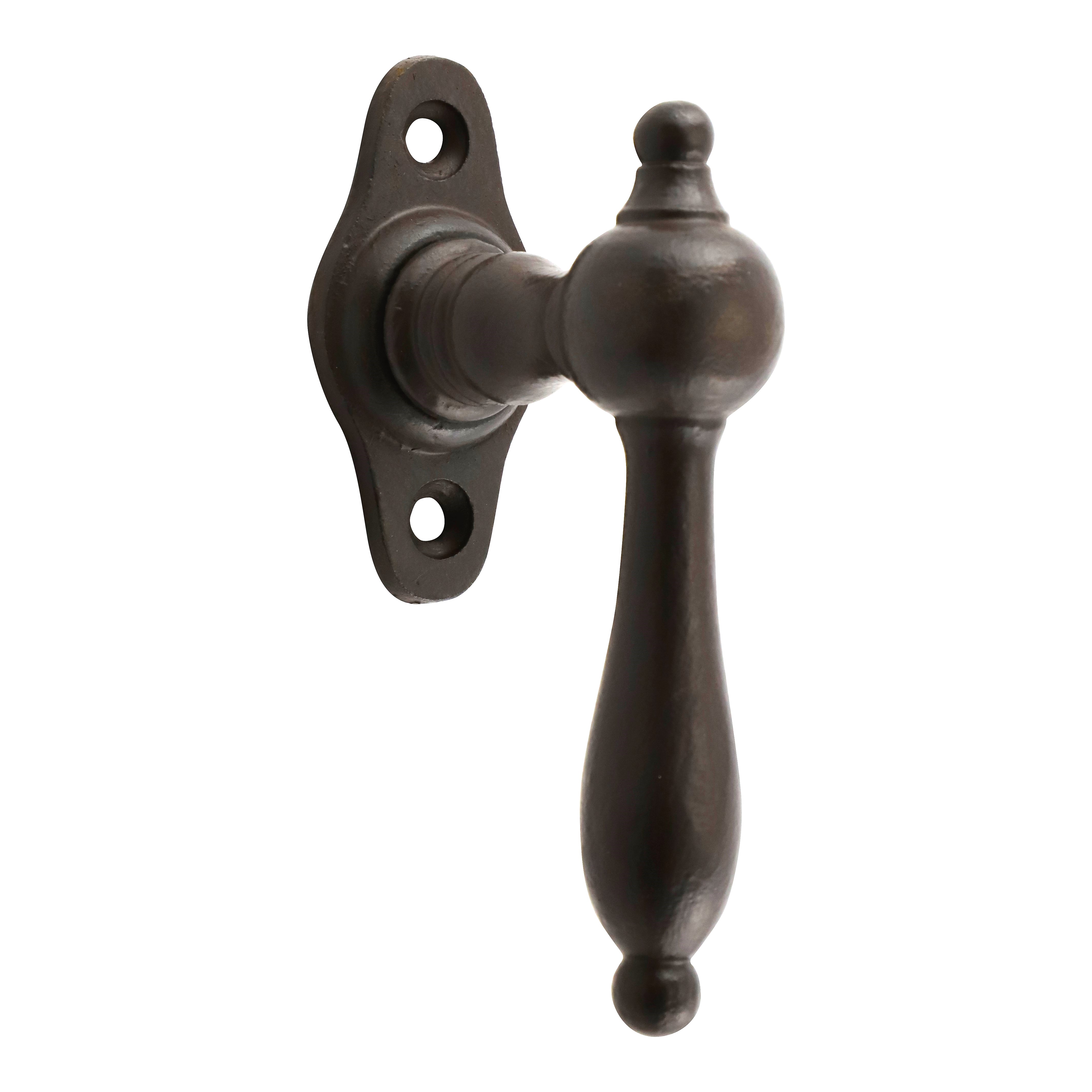 420.0003.60 Biedermeier style window handle in iron antique - antique window hardware, window handles