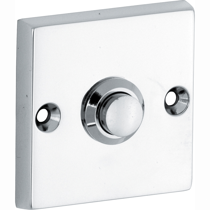 200.0043.12 Doorbell Bauhaus style brass chrome polished