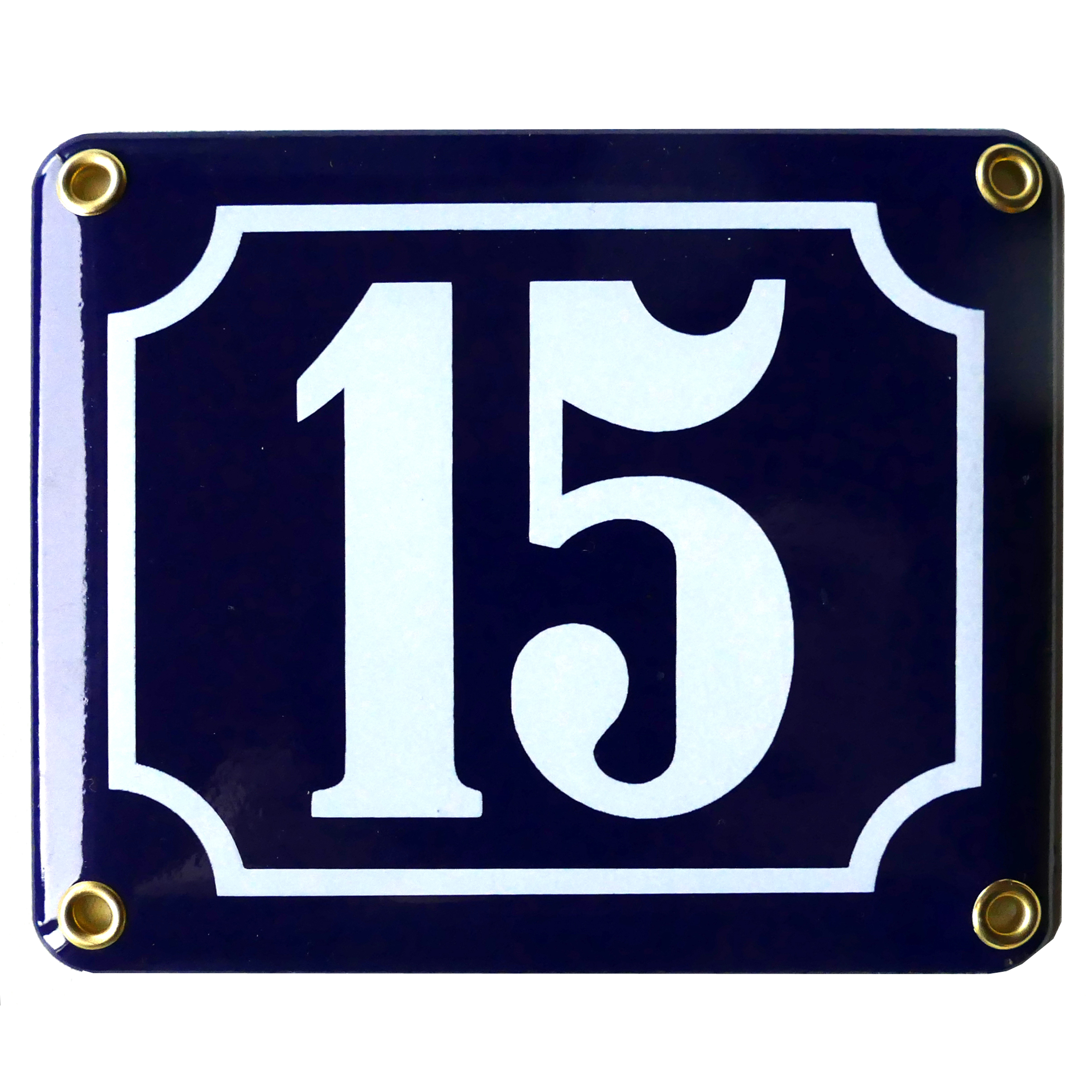 Home number enamel