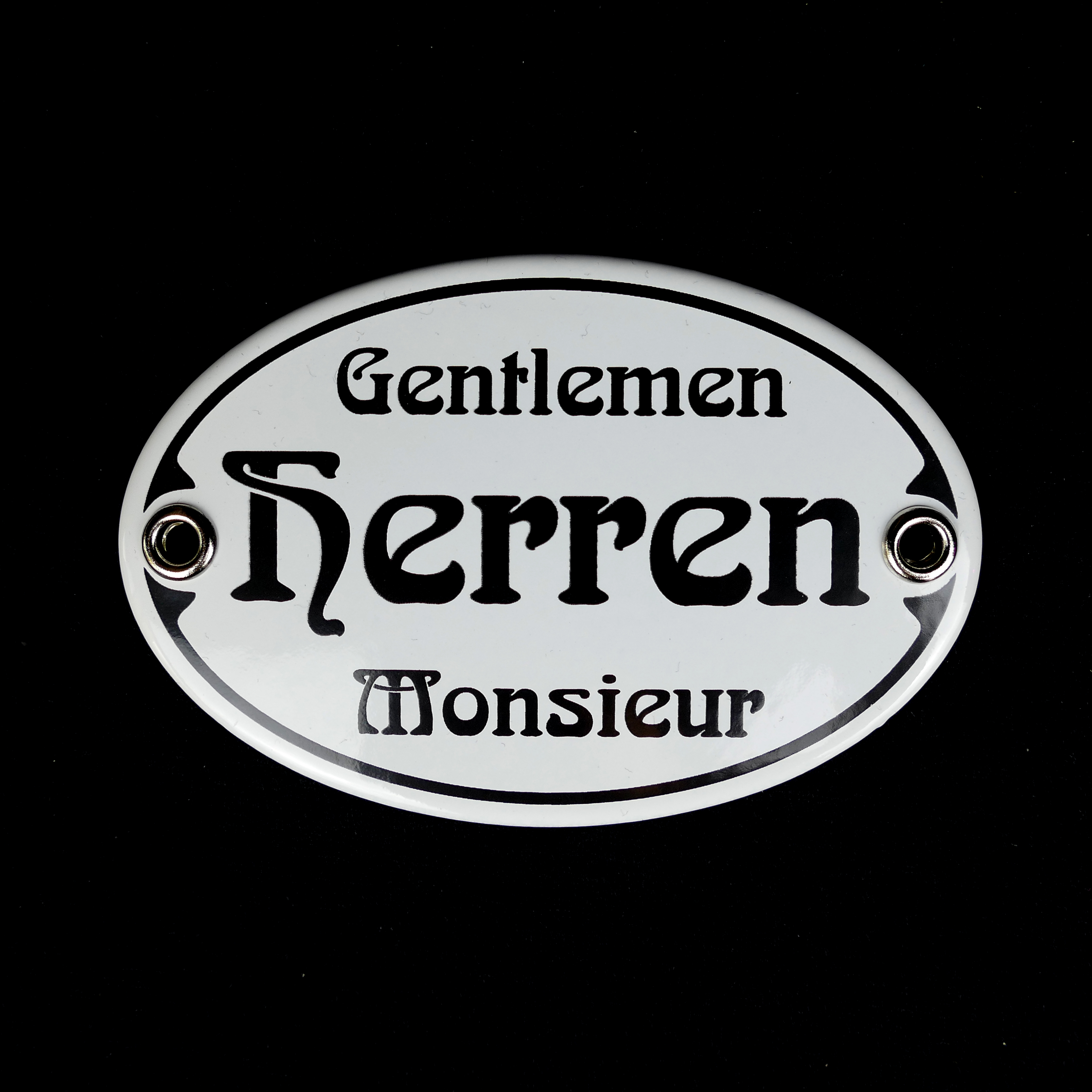 640.0001.25 Art Nouveau door signs "Gentlemen