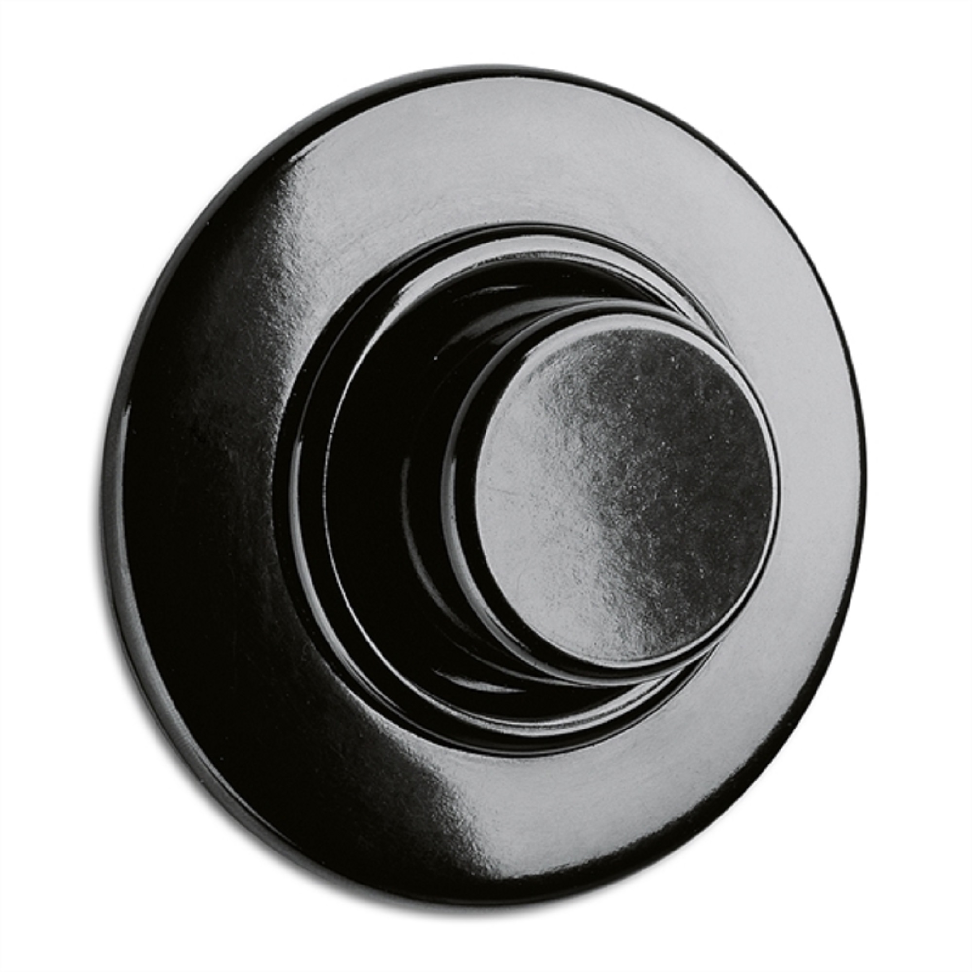 900.0038.BS Dimmer LED, flush-mounted switch system Bakelite black with round cover