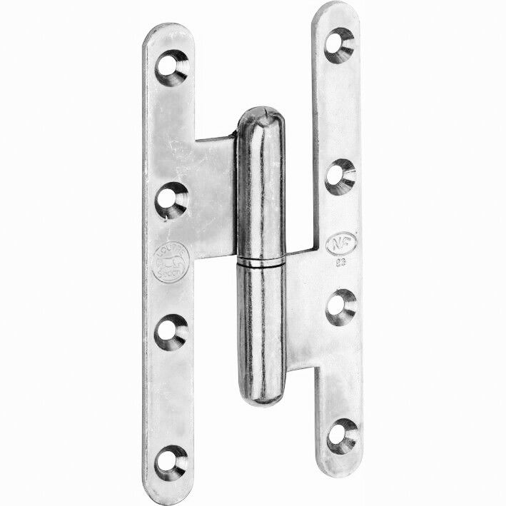 Door hinge with piston, 2 pieces in the baroque style 