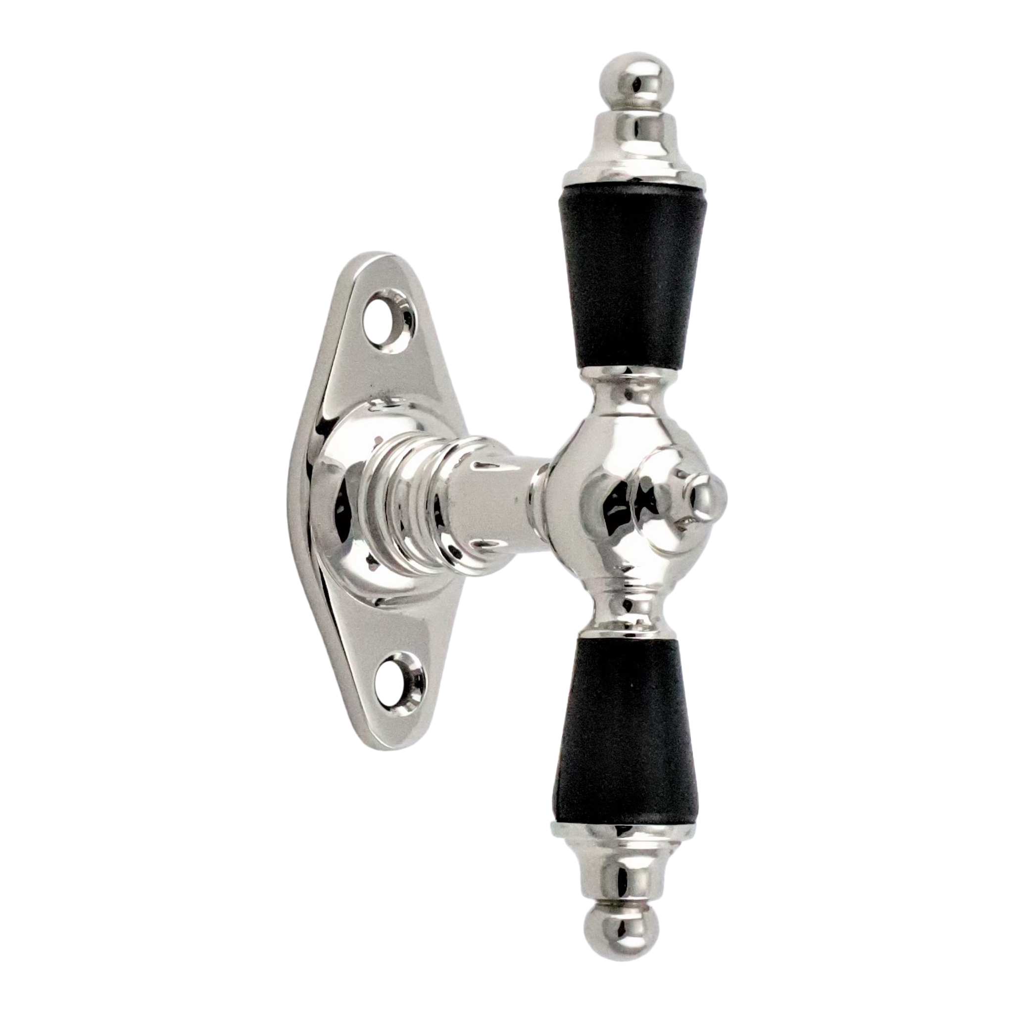 410.0003.10 Historism style window olive, ebony - antique window hardware, window handles, window olives